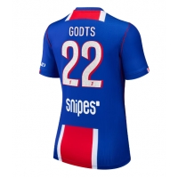 Camiseta Paris Saint-Germain Mika Godts #22 Primera Equipación Replica 2026-27 para mujer mangas cortas